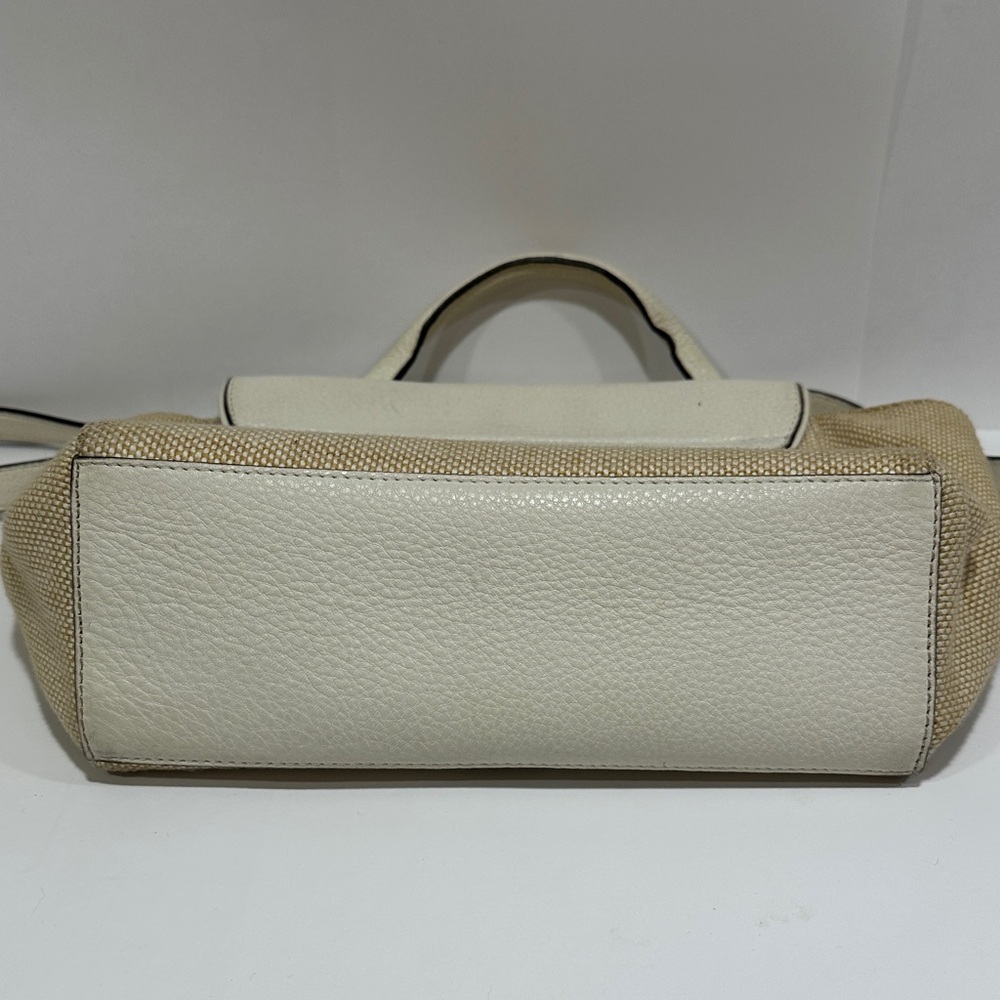 Kate Spade New York Wesley Place Small Laurel Satchel – Straw Leather Crossbody - Picture 7 of 14